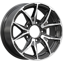 Диск литой 16x6.5 5x139.7 ET40 D98.2 IFREE Нокс (КС1202) блэк джек 