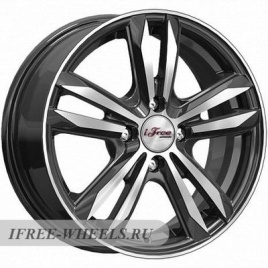 Диск литой 15x6 4x100 ET46 D54.1 IFREE Маскот Блэк Джек