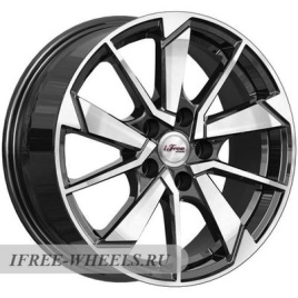 Диск литой 16x6.5 5x108 ET33 D60.1 IFREE Зиплайн (КС1042) Блэк джек