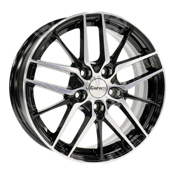 Диск литой 16x6.5 5x114.3 ET45 D60.1 Carwel Лача AB фото 1