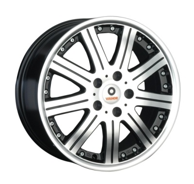 Диск литой 16x7 5x108 ET50 D63.3 VIANOR VR54 BKF фото 1