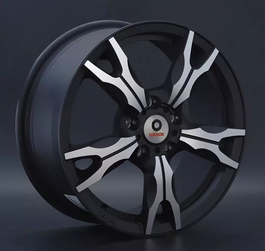 Диск литой 17x7.5 5x108 ET55 D63.3 VIANOR VR7 MBF фото 1