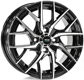 Диск литой 14x5.5 4x98 ET35 D58.6 Megami MGM-12 BKF фото 1