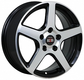 Диск литой 15x6 4x100 ET40 D60.1 ALCASTA  M62 BKF фото 1