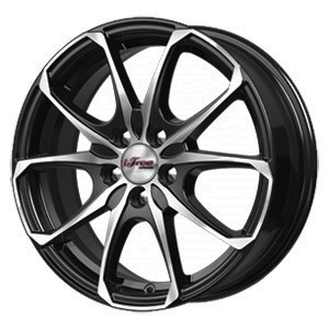 Диск литой 16x6 5x114.3 ET45 D67.1 IFREE Такеши Блэк Джек фото 1