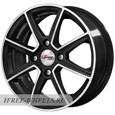 Диск литой 14x5.5 4x98 ET35 D58.5 IFREE Майами лайт Блэк джек фото 1