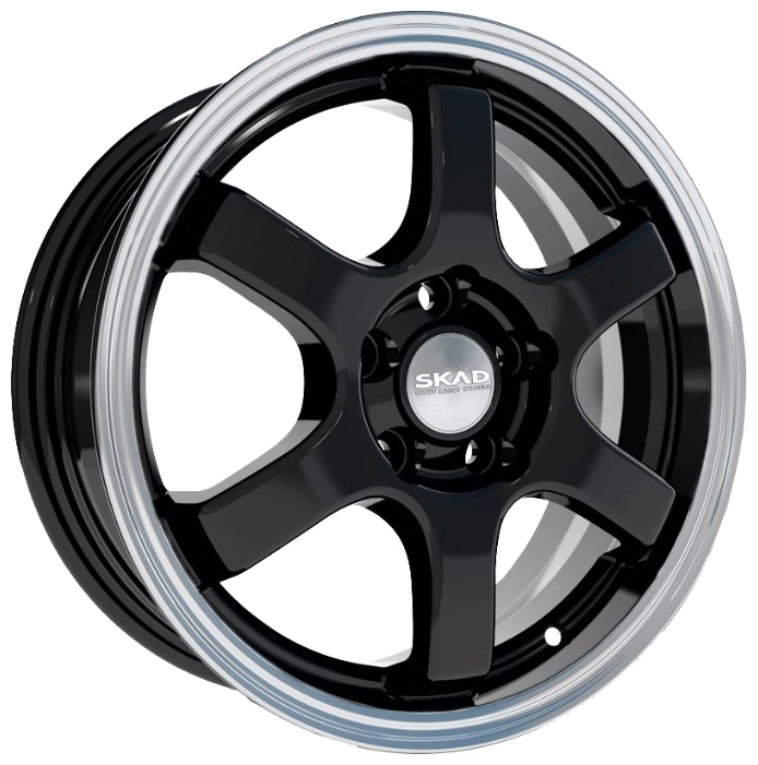 Диск литой 15x6 4x100 ET40 D60.1 СКАД Киото Алмаз антрацит фото 1